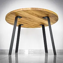 L-muotoiset massiiviset teräksiset litteät pöytäjalat, korkeus 73 cm, 4 kpl setti