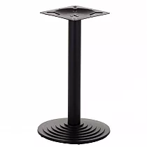Cast iron table base with central support, foot 43 cm, H: 72 cm