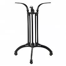 Cast iron table base with central support, foot 54x54 cm, H: 72,5 cm