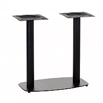Metāla galda pamatne dubultā, pēda 70x40 cm, H: 73 cm