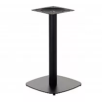Metalowa podstawa stołu z centralnym wspornikiem stalowym, kolor czarny, wymiary podstawy 45x45 cm, wysokość 73 cm