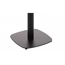 Base de table en métal avec support central en acier, couleur noire, taille de la base 45x45 cm, hauteur 73 cm