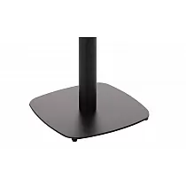 Fém asztalláb központi acél támasztékkal, fekete szín, alapméret 45x45 cm, magasság 73 cm