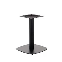 Metal table base with central leg, dimensions 45x45 cm, height 57.5 cm, weight 13.1 kg