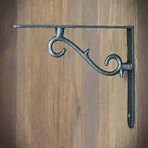 Cast iron shelf support, bracket, holder - set (2 pcs.) \
