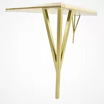 Prabangios metalinės auksinės spalvos stalo kojos, aukštis 42 arba 72 cm, komplektas iš 4 kojų