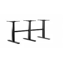 Picior de masă din metal de înaltă calitate din oțel, conceput pentru mese mari, culoare neagră, pentru blaturi de până la 280x100 cm