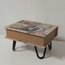 Ozdobná vlásenka kovová noha Ø10 tyč, výška 10 cm - sada 4 nožiček barvy černá, bílá, šedá, zlatá