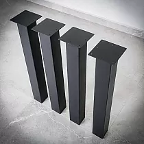 Patas de mesa de metal Classic, de acero, altura 71 cm, juego de 4 piezas.