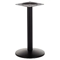 Metallinen keskipöytäjalka terästä, korkeus 72,5 cm, pohjan halkaisija 42,5 cm, väri musta
