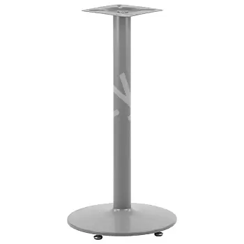 Pied de table en acier pour tables de bar, couleur aluminium, hauteur 110 cm
