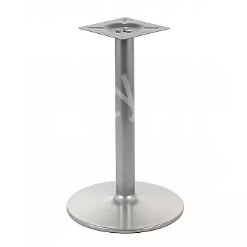 Gamba centrale del tavolo in metallo realizzata in acciaio, colore nero o alluminio, Ø 57 cm, altezza 72 cm
