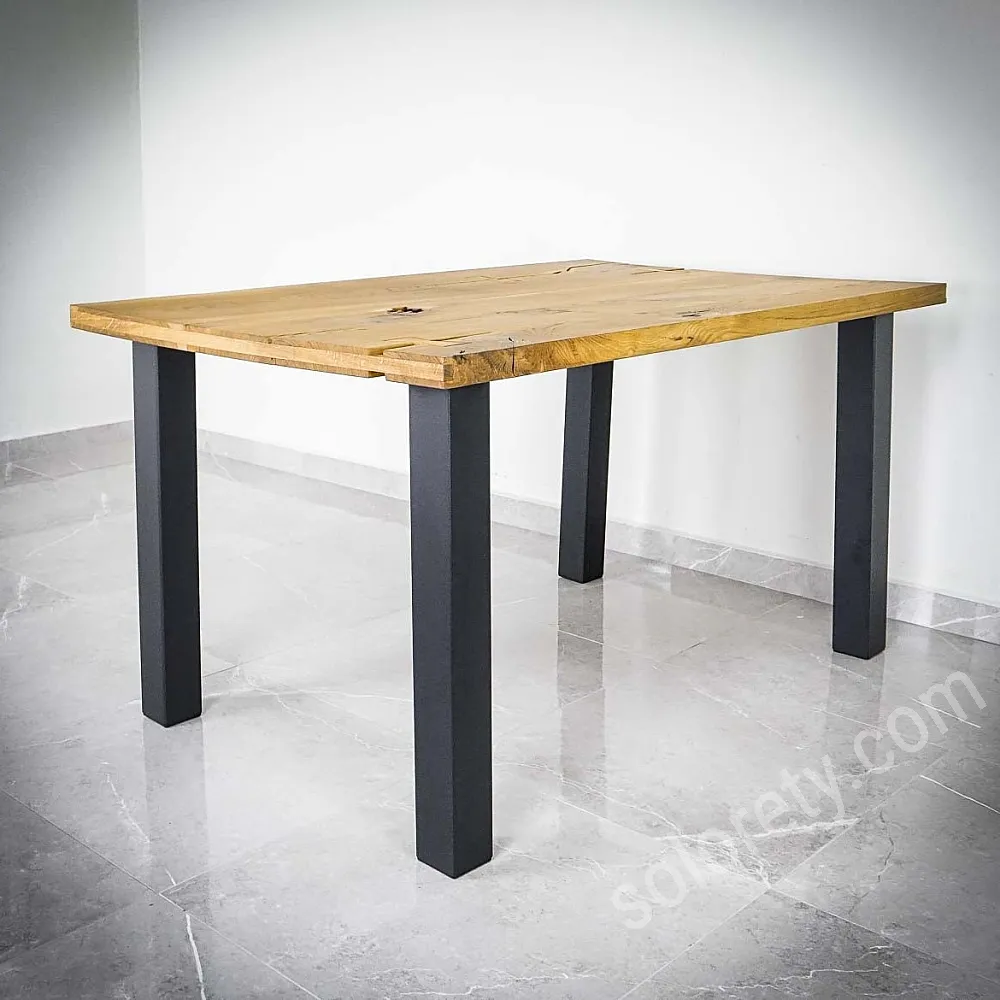 VEVOR 2 stuks tafelpoten van metaal, set voor meubels, staal, industrieel, 71,1 x 45 cm, vorm A belasting, capaciteit 363 kg, met 4 vloerbeschermers voor eettafel, salontafel, werkbureau, binnen en