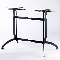 Base de mesa de pedestal duplo em aço resistente, altura de 60 cm / 72 cm / 106 cm, adequada para tampos até 160×90 cm, estabilidade de qualidade comercial para mesas de jantar, bar e restaurante, em qualquer cor RAL