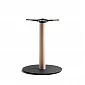 Mesa combinada de metal e madeira para tampos de mesa grandes até Ø1100 mm