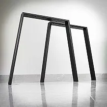 Kovové stolové nohy PI z ocele, výška 72 cm, šírka dna 75 cm, sada 2 ks.