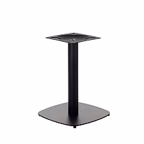 Hållbar bordsbas i metall - 57,5 cm höjd, 45x45 cm bottenplatta i stål, design med central pelare, för inomhusbruk